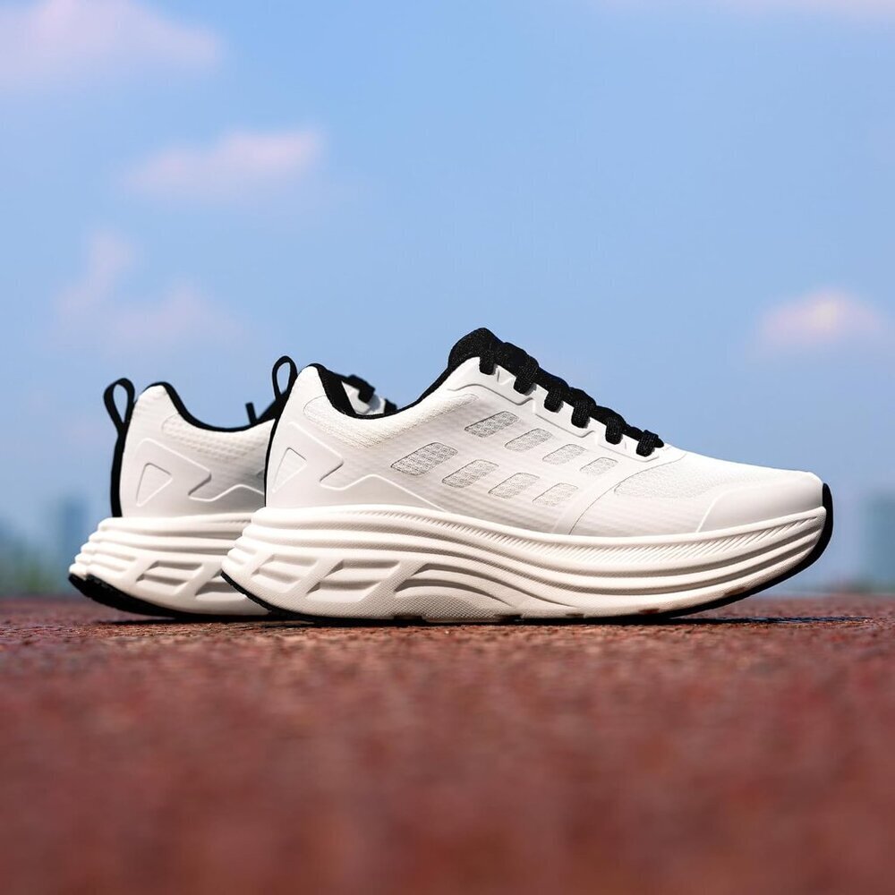 Women's Mesh Running Shoes Cushion Support Non-Slip Breathable Athletic Sneakers - Picture 8 of 8